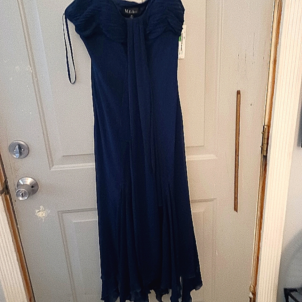 Woman's Navy Blue calf length dres